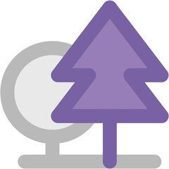 Plant icon in editable line vector