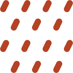 Bold line editable icon of raining 