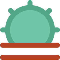 A sunshine bold line icon design 