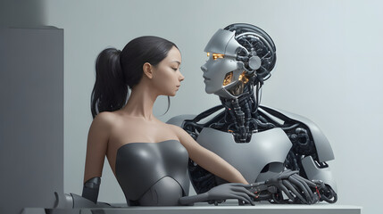 Future Couple. Generated AI