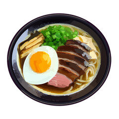 Ramen, Japanese Food, Noodles, Soup, Tempura, Hot Food, Egg, Chashu Pork, Chashu Crispy Pork