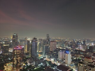 Obraz premium Bangkok skyline at night