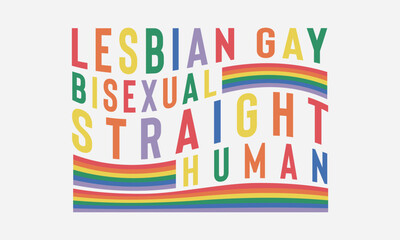 Fototapeta na wymiar LGBTQ Pride Month SVG Design Bundle