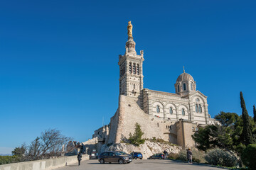 Fototapeta na wymiar Notre-Dame de la Garde in Marseille, France