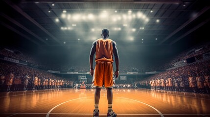 Basketball Player, Generative AI, Illustration