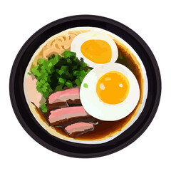 Ramen, Udon, Japanese Food, Noodles, Soup, Hot Food, Egg, Chashu Pork, Chashu Crispy Pork