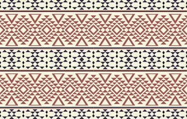 Ethnic abstract ikat art. Aztec ornament print. geometric ethnic pattern seamless  color oriental.  Design for background ,curtain, carpet, wallpaper, clothing, wrapping, Batik, vector illustration.