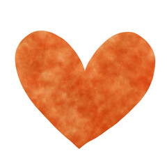 red heart on white background