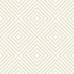 Luxury gold background pattern seamless geometric line square diagonal abstract design vector. Christmas background vector. - 607763077