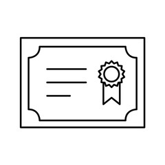 Fototapeta premium Certificate or diploma icon