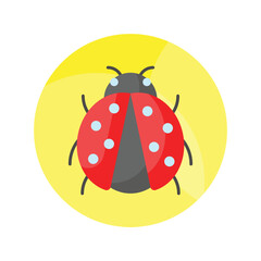 Check this carefully crafted vector of ladybug in modern style, easy to use icon