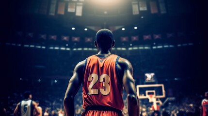 Basketball Player, Generative AI, Illustration