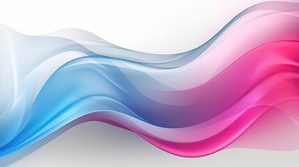 Abstract vector white background, wavy lines of light flow for the design of a brochure Created by AI.