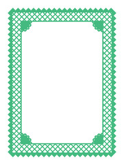 Papel picado  frame. Traditional mexican style cut out templates for greeting card, banner, flier.