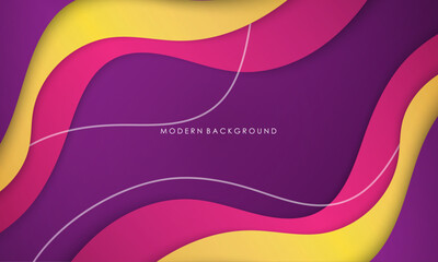 Modern abstract background colorful yellow, pink and purple design