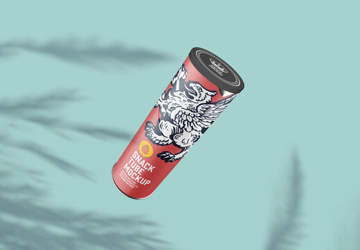 Matte Snack / Chips Tube Mockup