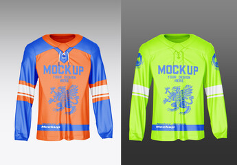 Hockey Jersey with Armor Inside Mockup