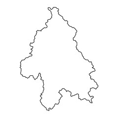 Belgrade city map, administrative district of Serbia. Vector illustration.