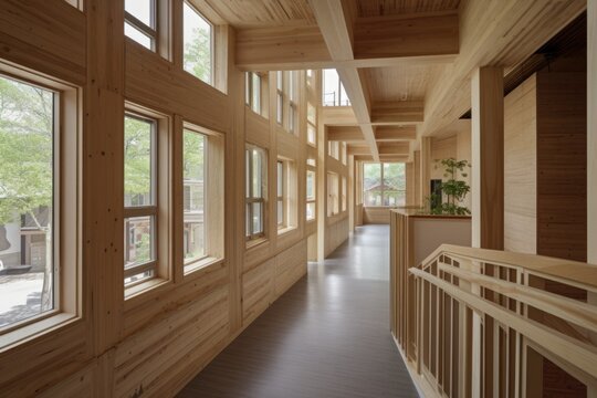 adaptive reuse of abandoned school building into community center, created with generative ai