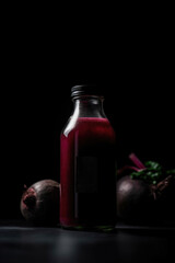 Nourishing Beetroot Elixir in a Modern Container. Generative AI