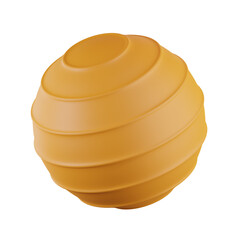 Exercise Ball Gym Fitness 3D Illustrations