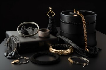 a collection of accessories, with each piece bringing its own unique twist, created with generative ai