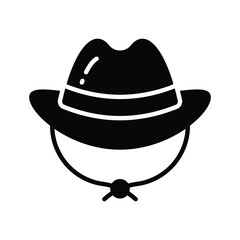 An amazing icon of hat in editable style isolated on white background