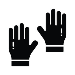 Obraz premium Grab this amazing icon of gloves in editable style, isolated on white background