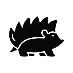Creatively designed icon of hedgehog in editable style, easy to use and download