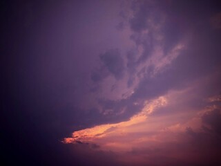 sun rays and clouds