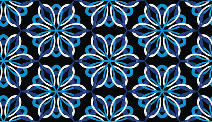 Geometric ethnic pattern seamless flower color. seamless pattern. Design for fabric,curtain,background,carpet,wallpaper,clothing,wrapping,Batik,mandalas,fabric,Vector illustration. pattern style.