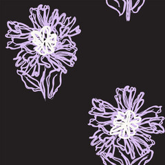 Colourful Abstract Floral Seamless Pattern Design