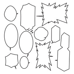illustration of chat comic logo design