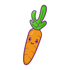 carrot on a white background