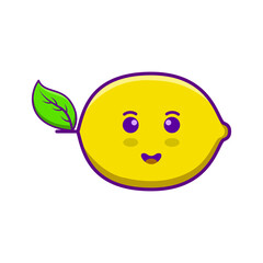 yellow lemon with leaf