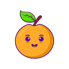 Obraz premium orange apple cartoon