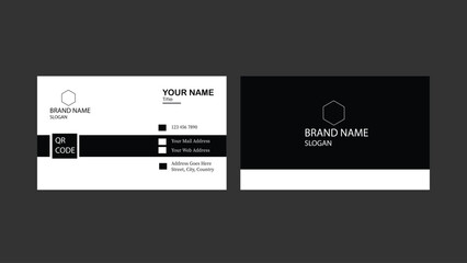 vector card simple stylish corporate business card.