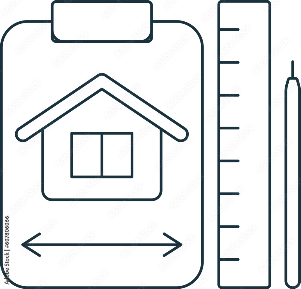 Poster architecture icon. monochrome simple sign from engineering collection. architecture icon for logo, t