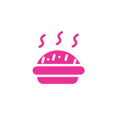 Dog Food Hot Solid Icon