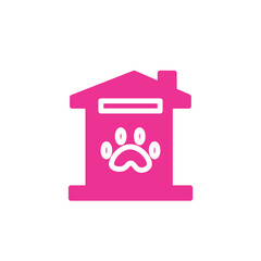 House Pet Spa Solid Icon