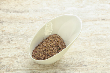 Zira seeds in the bowl