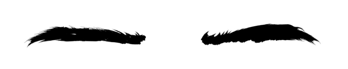 set of eyebrows png icon transparent background 