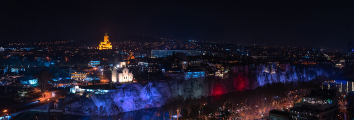 Fototapeta premium landscape night city