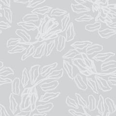 Monochrome Paisley abstract Seamless Pattern Design