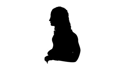 Mona lisa silhouette