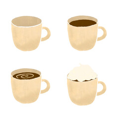 主線なしコーヒーマグカップセット