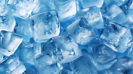 Obraz premium Ice cubes illustration background