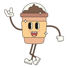 Retro Coffee Character