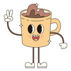 Retro Coffee Character