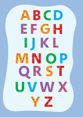 Letter/alphabet Tracing Poster for Kids (Uppercase)